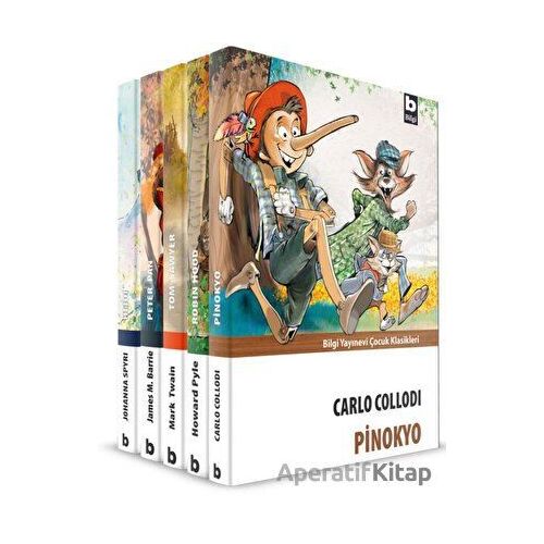 Çocuk Kahramanlar Dizisi (5 Kitap) - Carlo Collodi - Bilgi Yayınevi