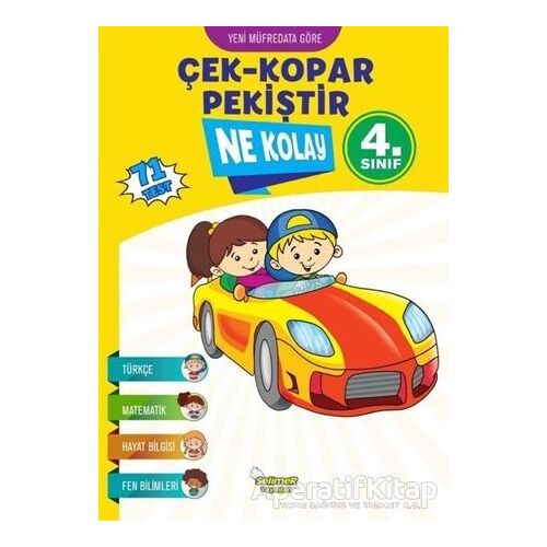 Ne Kolay 4. Sınıf Çek - Kopar - Pekiştir (71 Test) - Mustafa Sağlam - Selimer Yayınları