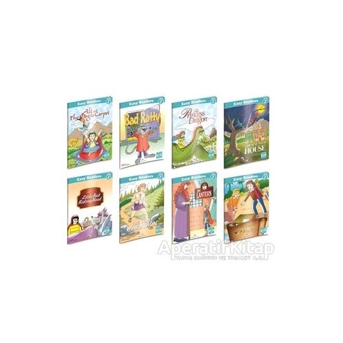 Easy Readers Level 2 - İngilizce Hikayeler 8li Set - Kolektif - MK Publications