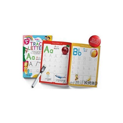 Trace Letters Write and Wipe Activity - Kolektif - MK Publications