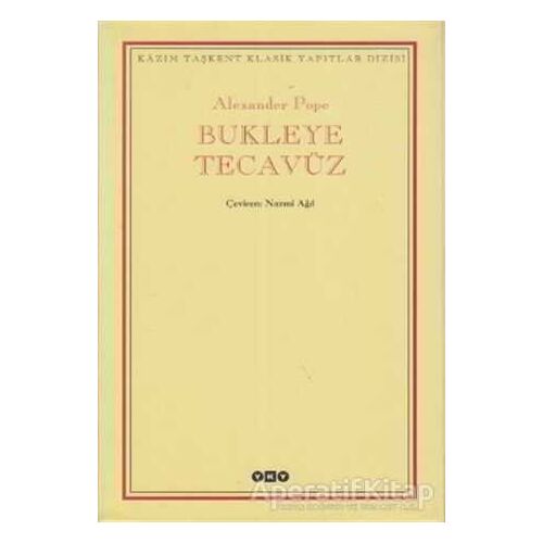 Bukleye Tecavüz - Alexander Pope - Yapı Kredi Yayınları