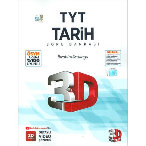 TYT Tarih Tamamı Video Çözümlü Soru Bankası 3D Yayınları