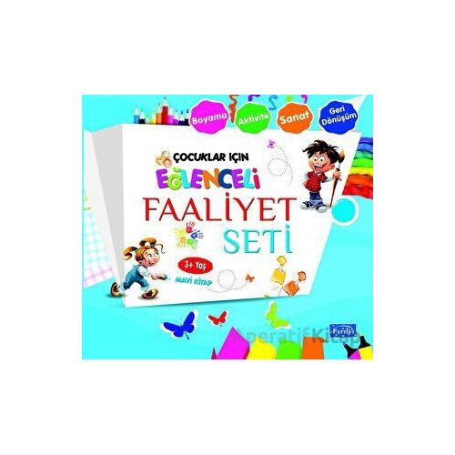Eğlenceli Faaliyet Seti Mavi Kitap – 3 Yaş Üzeri - Kolektif - Parıltı Yayınları