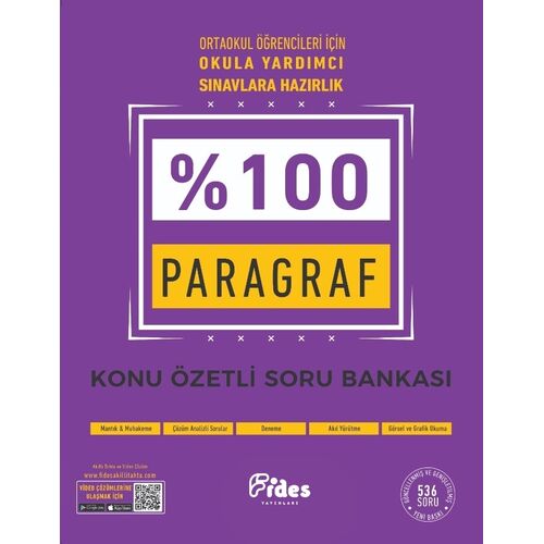Fides Ortaokul LGS %100 Paragraf Konu Özetli Soru Bankası