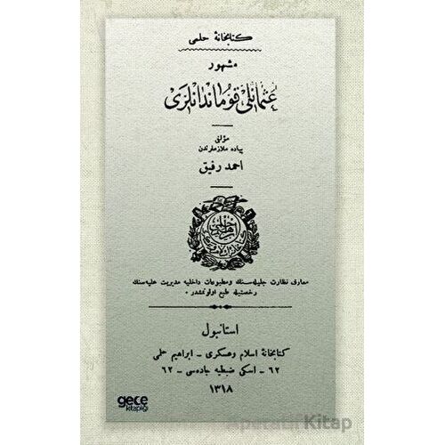 Meşhur Osmanlı Kumandanları - Ahmed Refik - Gece Kitaplığı