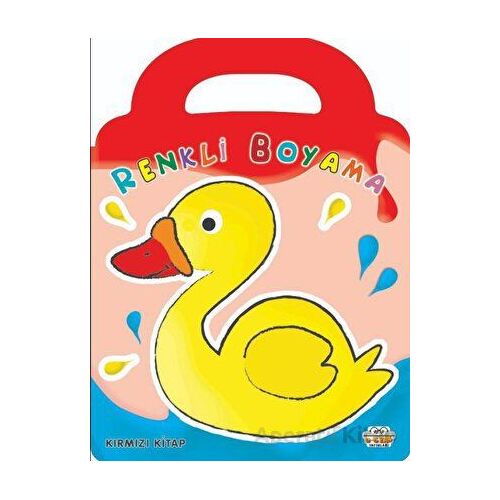 Kırmızı Kitap - Renkli Boyama - Kolektif - 0-6 Yaş Yayınları