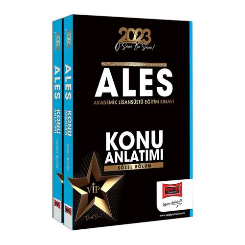 Yargı 2023 ALES Sayısal ve Sözel Konu Anlatımlı Set (2 Cilt)