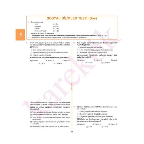 Karekök TYT 12’li Deneme YKS 1.Oturum