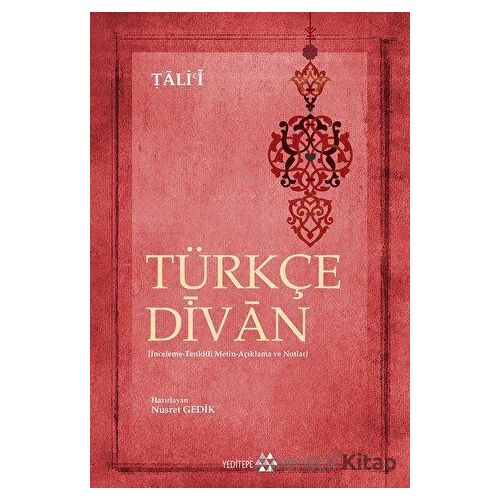 Türkçe Divan - Talii - Yeditepe Yayınevi