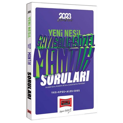 Yargı 2023 KPSS YKS ALES DGS Yeni Nesil Tamamı Çözümlü Sayısal ve Sözel Mantık Soruları