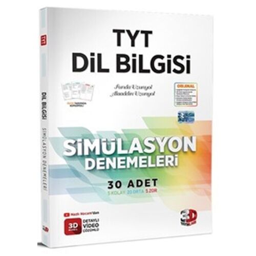 TYT Dil Bilgisi Simülasyon Denemeleri 3D Yayınları