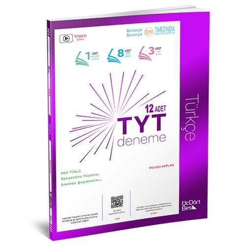 2025 TYT Türkçe 12 li Deneme - Üç Dört Beş Yayınları