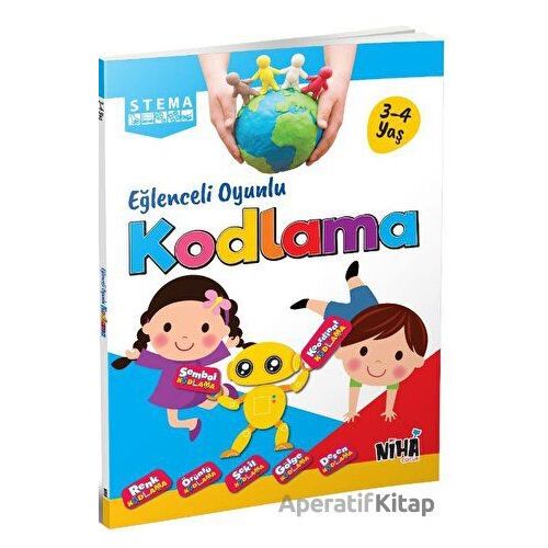 Stema Eğlenceli Oyunlu Kodlama (3-4 Yaş) - Kolektif - Niha Çocuk