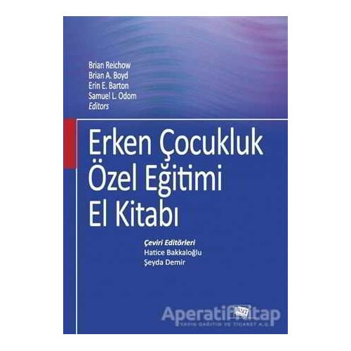 Erken Çocukluk Özel Eğitimi El Kitabı - Kolektif - Anı Yayıncılık