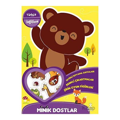 Minik Dostlar - Ormanda Yürüyüş Boyama Kitabı - Kolektif - Doğan Çocuk
