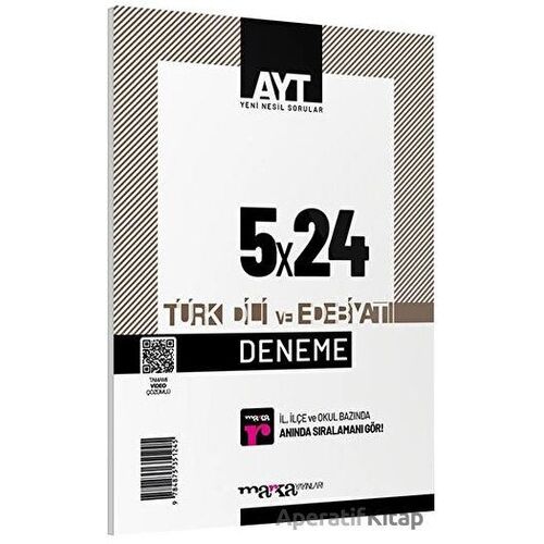 2023 AYT Türk Dili ve Edebiyatı 5 Deneme Tamamı Video Çözümlü Marka Yayınları