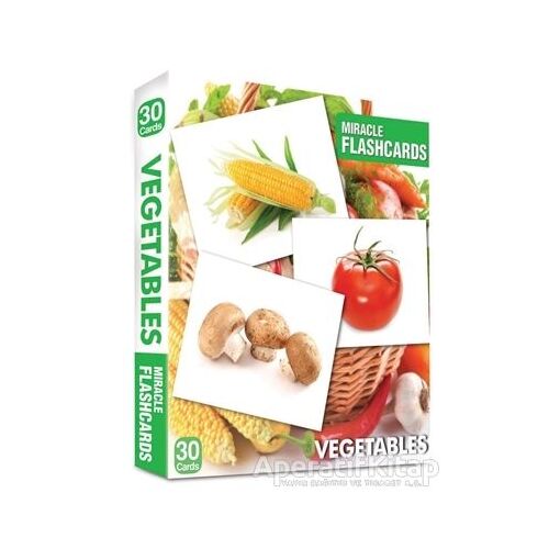 Miracle Flashcards - Vegetables Box 30 Cards - Kolektif - MK Publications