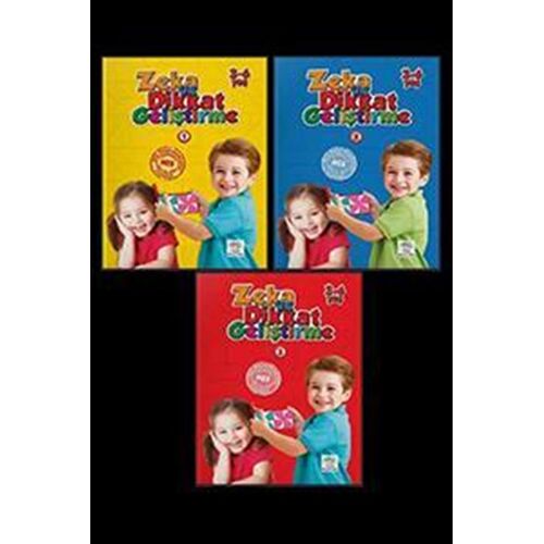 Yükselen Zeka 3-6 Yaş Kodlama ve Dikkat Geliştirme Seti (3 Kitap Set)