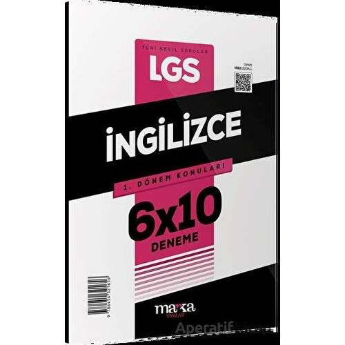 2024 LGS 1. Dönem Konuları İngilizce 6 Deneme Marka Yayınları - Kolektif - Marka Yayınları