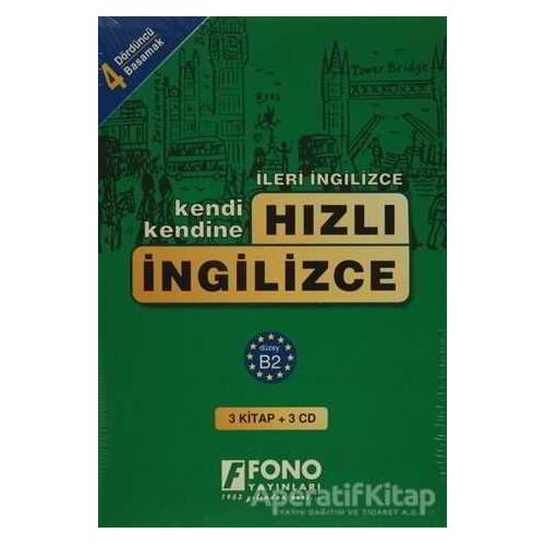 Hızlı İngilizce 4. Basamak (3 kitap + 3 CD) - Bahire Şerif - Fono Yayınları