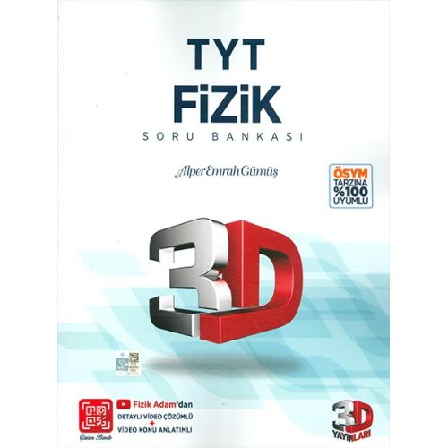 TYT Fizik Soru Bankası 3D Yayınları (Kampanyalı)