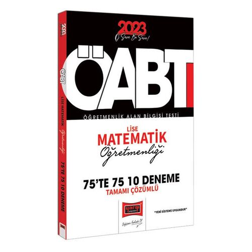 Yargı 2023 KPSS ÖABT Lise Matematik Öğretmenliği Tamamı Çözümlü 10 Deneme