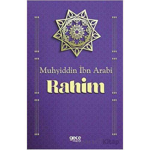 Rahim - Muhyiddin İbn Arabi - Gece Kitaplığı