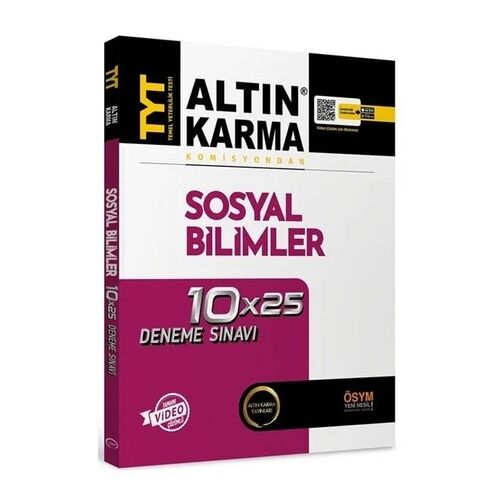 Altın Karma TYT Sosyal Bilimler 10x25 Deneme Video Çözümlü