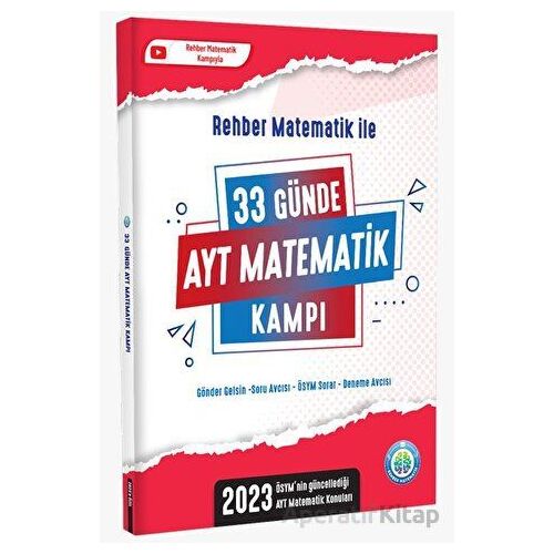 Tonguç 2023 AYT / 33 Günde AYT Matematik Kamp Kitabı