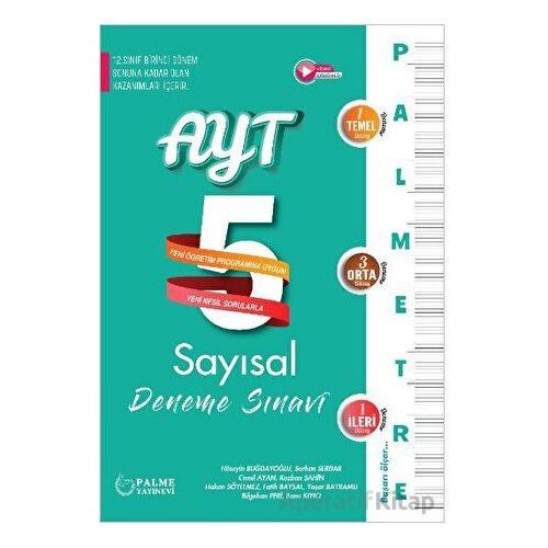 Palmetre AYT Sayısal 5 Deneme Sınavı - Kolektif - Palme Yayıncılık