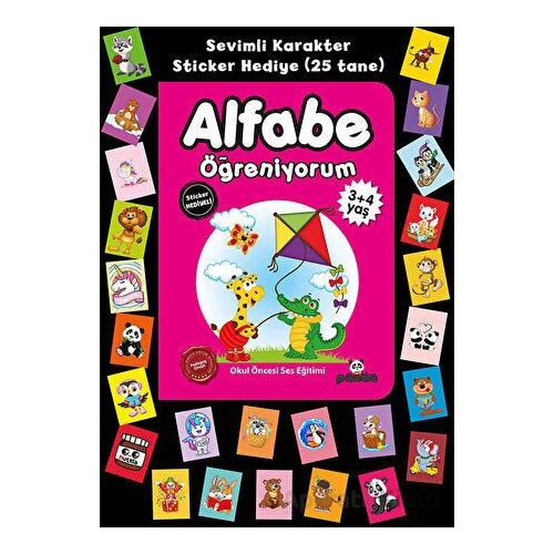 Stickerlı 3+4 Yaş Alfabe Öğreniyorum - Pedagog Afife Çoruk - Beyaz Panda Yayınları