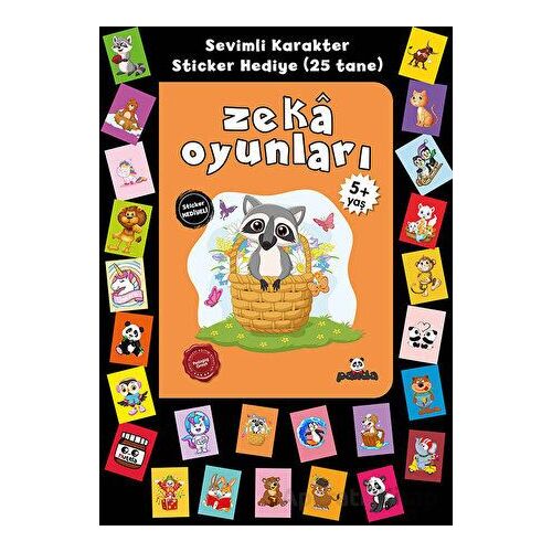 Stickerlı 5+ Yaş Zekâ Oyunları - Pedagog Afife Çoruk - Beyaz Panda Yayınları