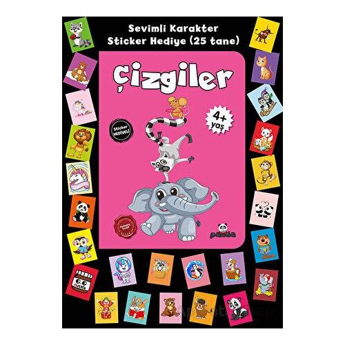 Stickerlı 4+ Yaş Çizgiler - Pedagog Afife Çoruk - Beyaz Panda Yayınları