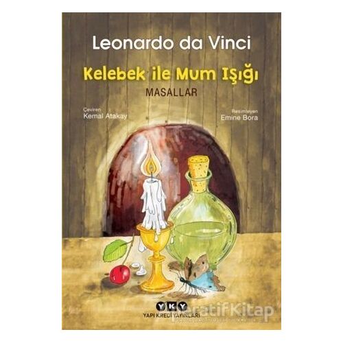 Kelebek İle Mum Işığı - Masallar - Leonardo Da Vinci - Yapı Kredi Yayınları