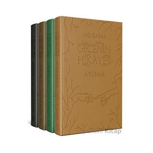 Gecenin Hikayesi (4 Kitap - Deri Cilt) - N. G. Kabal - Martı Yayınları