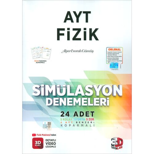 AYT Fizik Simülasyon Denemeleri 3D Yayınları