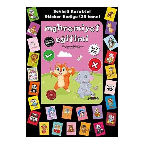 Stickerlı 4+7 Yaş Mahremiyet Eğitimi - Pedagog Afife Çoruk - Beyaz Panda Yayınları