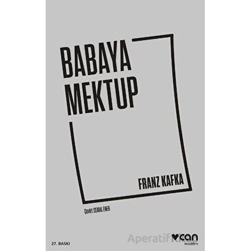 Babaya Mektup - Franz Kafka - Can Yayınları