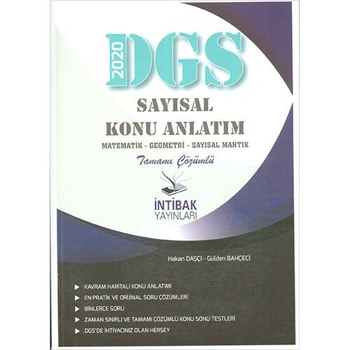 İntibak 2020 DGS Sayısal Konu Anlatım