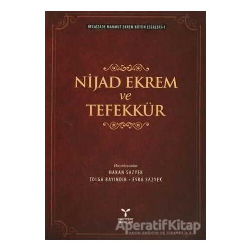 Nijad Ekrem ve Tefekkür - Recaizade Mahmut Ekrem - Umuttepe Yayınları