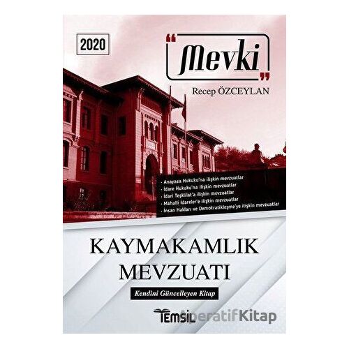 2020 Mevki Kaymakamlık Mevzuatı - Recep Özceylan - Temsil Kitap