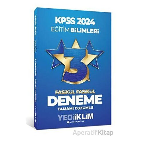 Yediiklim 2024 KPSS Eğitim Bilimleri Tamamı Çözümlü 3 Yıldız Fasikül Deneme