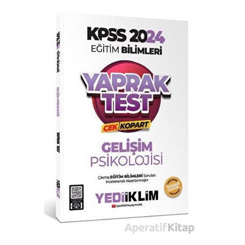 Yediiklim Yayınları KPSS Eğitim Bilimleri Gelişim Psikolojisi Çek Kopart Yaprak Test