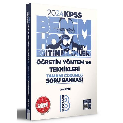 Benim Hocam 2024 KPSS Eğitim Bilimleri Öğretim Yöntem ve Teknikleri Tamamı Çözümlü Soru Bankası