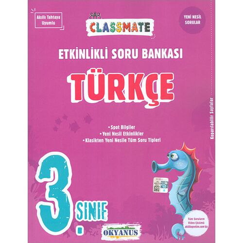 Okyanus 3.Sınıf Classmate Türkçe Etkinlikli Soru Bankası