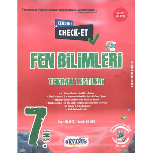 Okyanus 7.Sınıf Kendini Check - Et Fen Bilimleri Tekrar Testleri