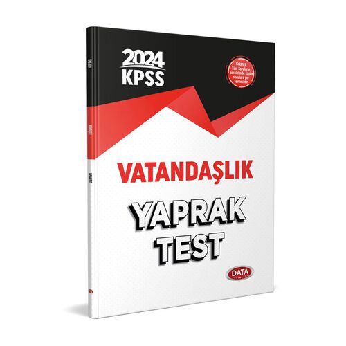 2024 KPSS Vatandaşlık Yaprak Test Data Yayınları