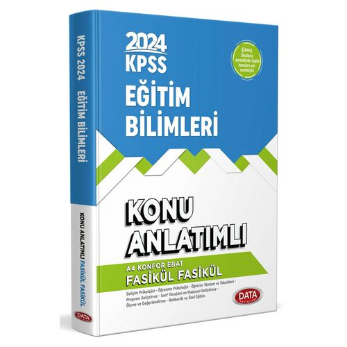 2024 KPSS Eğitim Bilimleri Konu Anlatımlı Fasikül Fasikül Data Yayınları