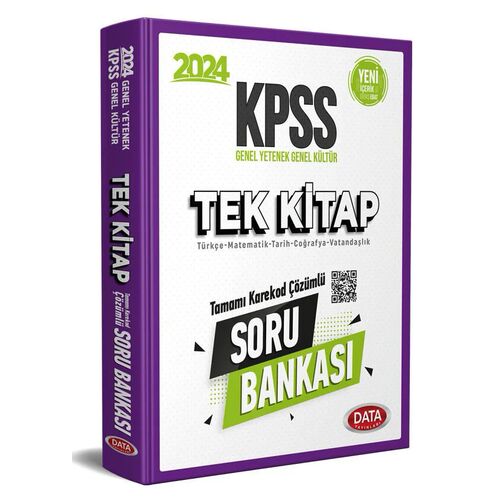 2024 KPSS Tek Kitap Soru Bankası (Karekod Çözümlü) Data Yayınları