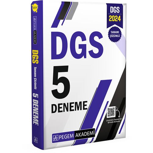 2024 DGS Tamamı Çözümlü 5 Deneme - Kolektif - Pegem Akademi Yayıncılık